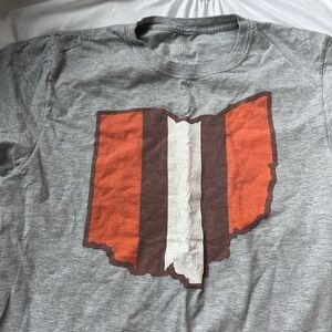 Cleveland browns Graphic Tee in Gray